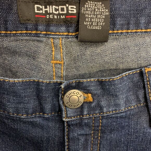 Chico's Jeans Women's Size 2 (12) Define Me Straight High Rise Stretch Comfort - Picture 4 of 8